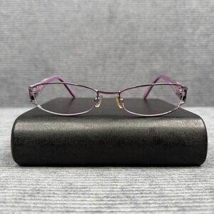 Candie's Anamarie purple Oval Y2k Eyeglasses Frames Rhinestones